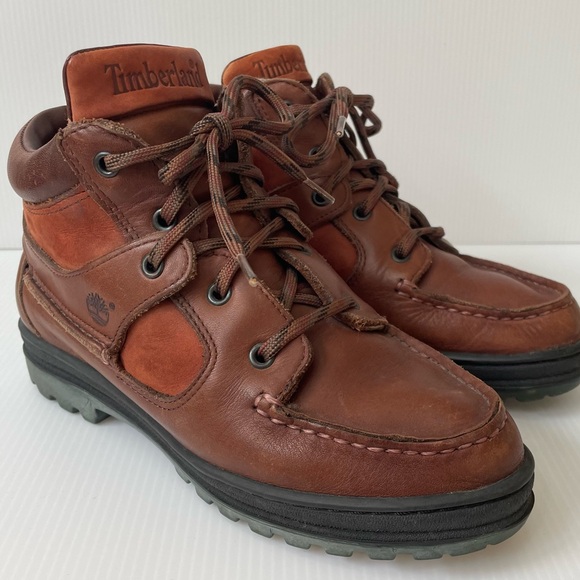 Timberland Shoes - Timberland Leather Moccasin Chukka Brown Boots Women’s Sz 6 Waterproof Gore-tex